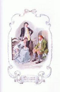 Olivia jouait la coquette à la perfection, de The Vicar of Wakefield publié par J M Dent & Son Ltd, années 1920 - Charles Edmund Brock